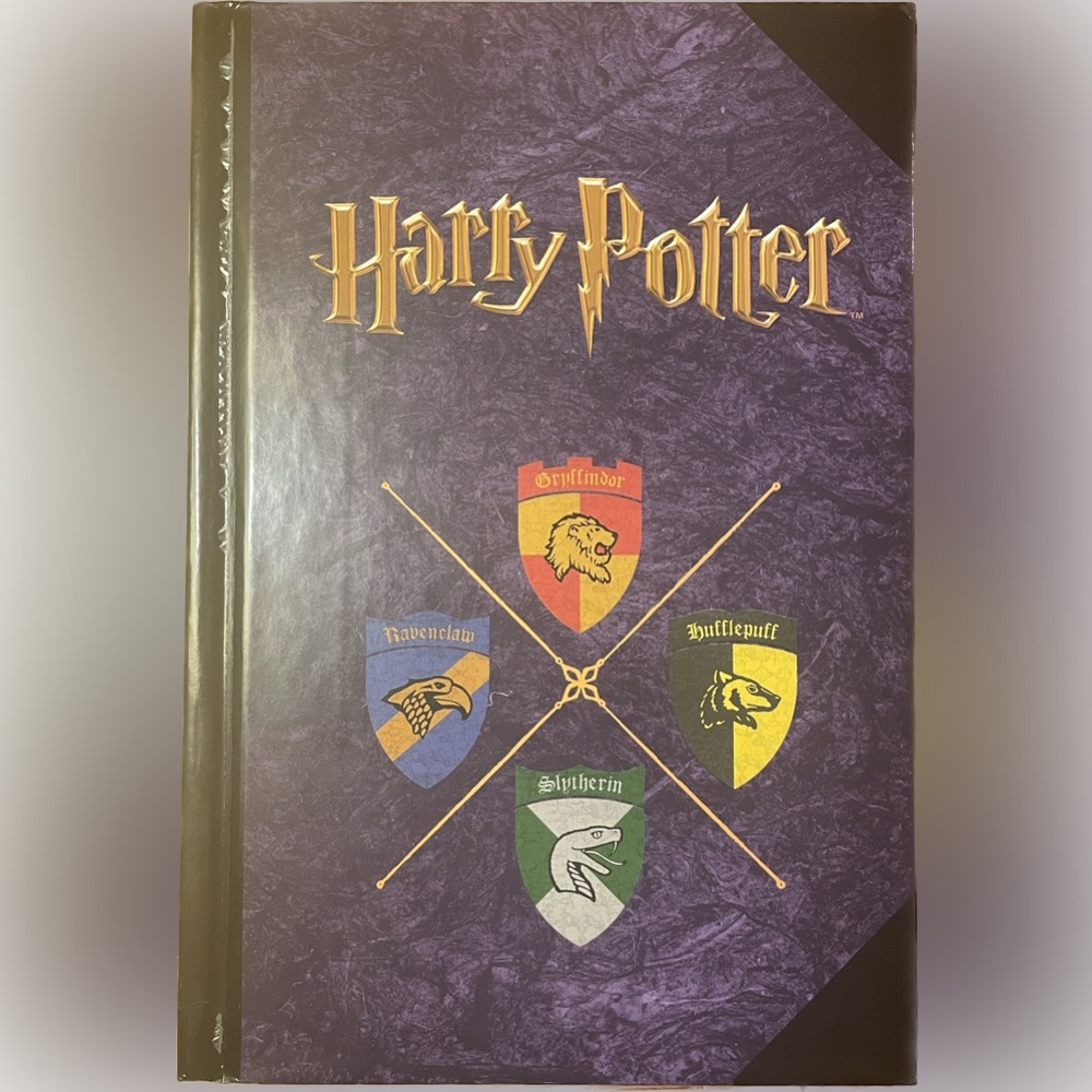 Vintage 2000 Harry Potter Hardcover Journal Scholastic Hogwarts Crests 🛡️📔